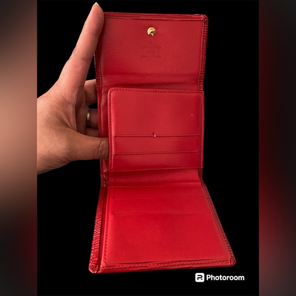 Authentic Louis Vuitton EPI Red Trifold Wallet - Picture 8 of 8
